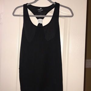 Women’s black workout tank